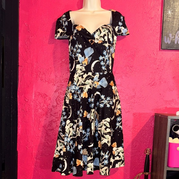 Hell Bunny Moonlight retro, vintage 50’s era dress. Rockabilly sz 2X. - Picture 5 of 15